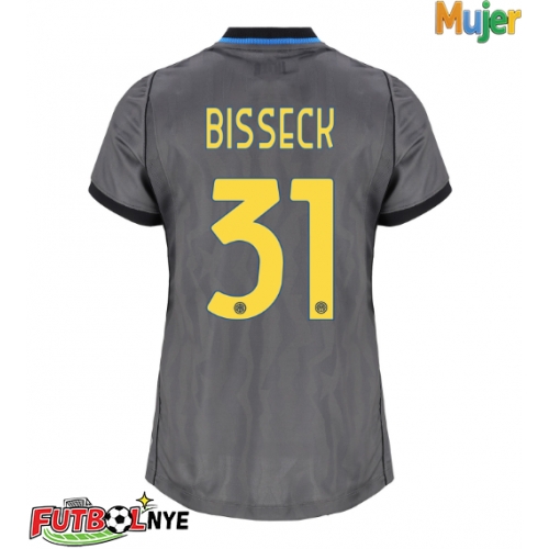 Camiseta Inter Milan Yann Bisseck #31 Tercera Equipación para mujer 2026-27 manga corta